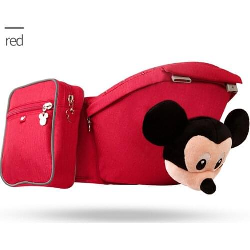 Disney Mickey 0-48M Ergonomic Baby Carrier Front Facing Baby Wrap Sling for Travelling Infant Baby Hipseat Carrier Waist Stool
