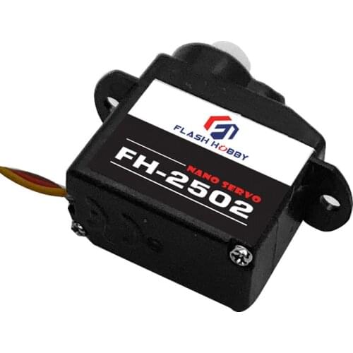 4PCS FlashHobby FH-2502 2.2g Coreless Digital Plastic Gear Nano Servo for RC Model Airplane Fixed-Wing Indoor Micro FPV Drones