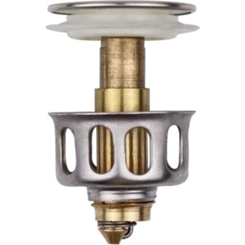 Wash Basin Bounce Drain Filter Basket Shower Floor Drain Plug Trap Hair Catcher Bathroom Accessories Bounce Drain Filter