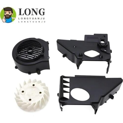 Motorcycle Scooter Engine Fan Cover Cooling Assembly Fit For GY6 125 150 125CC 150CC 152QMI 157QMJ ATV Go Kart Buggys