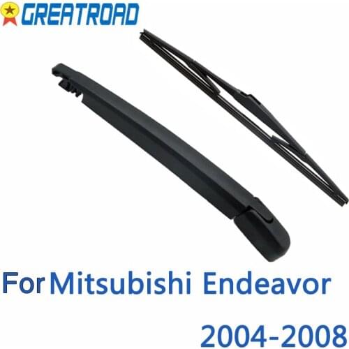 Wiper 14" Rear Wiper Blade & Arm Set For Mitsubishi Endeavor 2004-2008 Windshield Windscreen