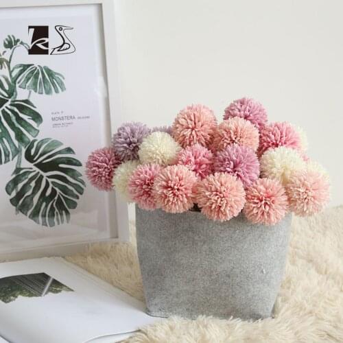 Nordic home decoration flowers wedding decoration flower dandelion artificial flower simulation bouquets fake flowers