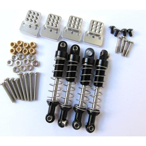 Upgrade Metal Adjustable Shock Absorbers Shock Mounts Kit for WPL C14 C24 D90 D91 D99S RC Car Modification Parts