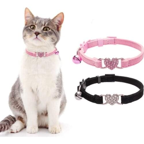 Cat Collar With Bell Elastic Adjustable, Safety Release Buckle Cats Collar For Kitten Chihuahua Small Dog,Cat Necklace