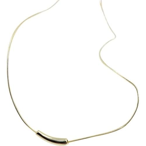 Titanium Steel Small Eggplant Necklace Fashionable Chain Fashion Trend Wild Clavicle Durable Cold Chain