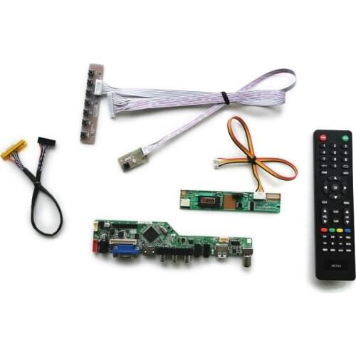 Fit LTN140W1/HT140WX1/N140A1/LP140WX1/CLAA140WA01 matrix kit 1280*768 30Pin LVDS LCD monitor control board VGA AV USB 1CCFL