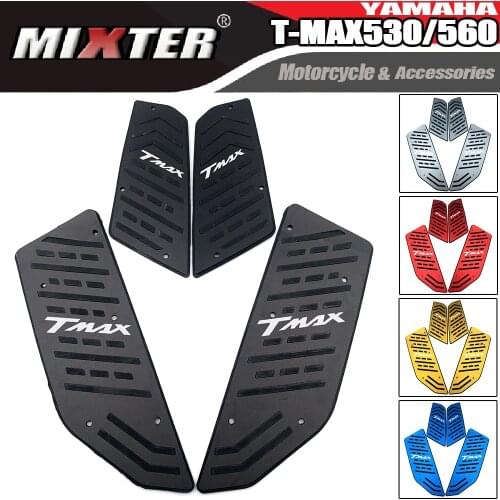 Motorcycle Scooter Footrest Step Footboard Pedals Foot Pegs For YAMAHA T-MAX 530 T-MAX530 TMAX530 2017-2019 T-max 560 2020-2021
