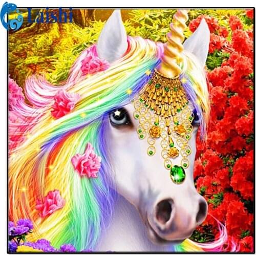 Full Diamond Painting Fantasy Unicorn Cross Stitch Mosaic 5D Diy full Square Round diamond home decoration 3d Embroidery Gift