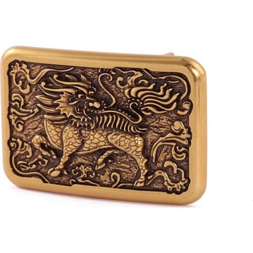 Western cowboy retro dragon zinc alloy belt buckle gift accessory