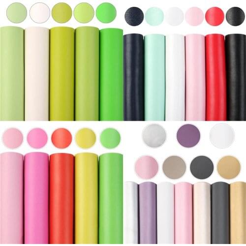 A5 Size 7Pieces/set 15x21cm Pearl Plain Synthetic Leather Patchwork Hair Bow Earrings Making Handbag Phone Case DIY,1Yc10514