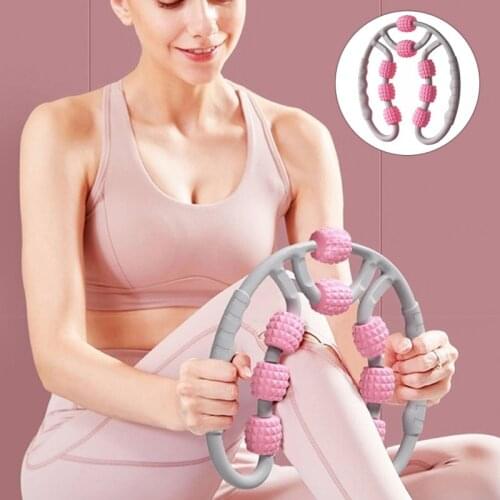 Eight Wheel Yoga Roller Massager Leg Ring Leg Clamp Weight Loss Artifact Beauty Leg Products Neck Muscle Elimination Trainer