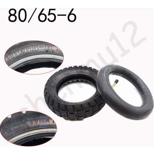 255x80 Tire Tyre for Electric Scooter Zero 10x Dualtron KuGoo M4 Upgrade 10 Inch 10x3.0 80/65-6 Off Road Tire