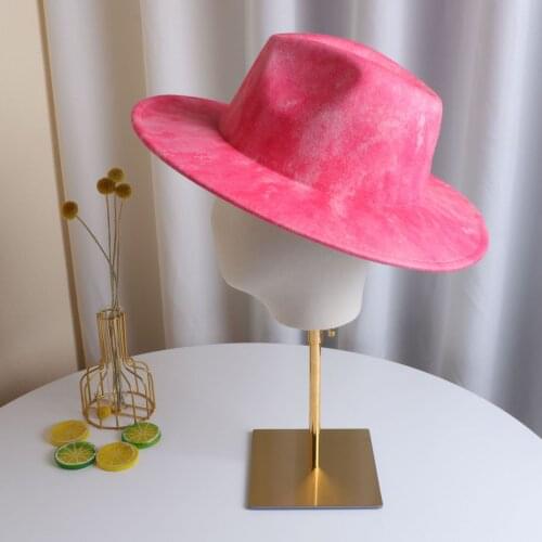 Unisex fedoras hat Panama felt hat for women jazz hat fedora hat grass green women fedoras donut chain women hats