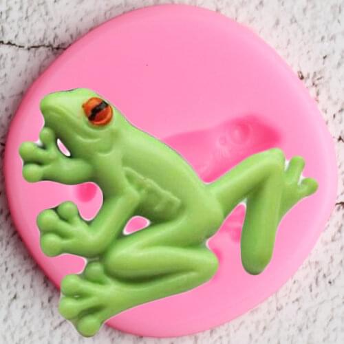 3D Frog Silicone Molds Sugarcraft Fondant Mold DIY Cake Decorating Tools Resin Polymer Clay Candy Chocolate Gumpaste Mould