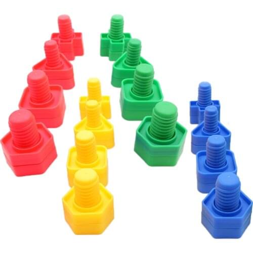 Cute Model DIY Teaching Screw Nut Disassembly Puzzles Toy Set Screw Building