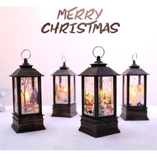 Led Christmas Candle with LED Tea light New Year Decoration Candles Christmas Tree Decoration Small oil lamp Kerst Home Decor