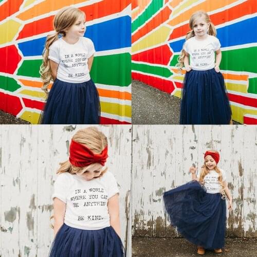 In A World Where You Can Be Anything Be Kind Kids Kindness Tees Be Kind Tees Be Kind Kindness Shirts Children Fashion Wear