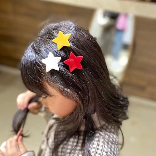 Candy Solid Color Children acrylic star alligator Hair Clips Barrettes Girls Cute Hairpins Colorful Hairgrips for Kids Hair Acce