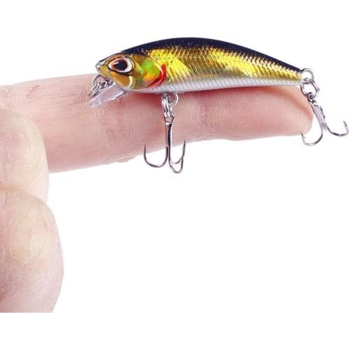 1Pcs Sinking Minnow Fishing Lure 4.5cm/3g Laser Hard Bait Wobbler Jig Bait Crankbait Carp Artificial Striped Bass Fishing Tackle