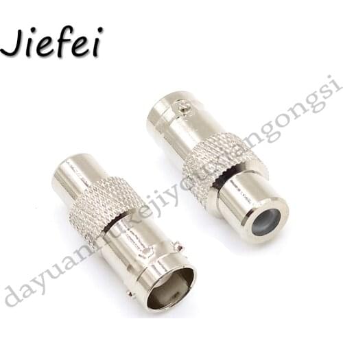 2Pcs Nickel Plated BNC To RCA Cable Connector Socket BNC Female To RCA Female Plug Alloy / Brass Straight Coaxial RF Adapter