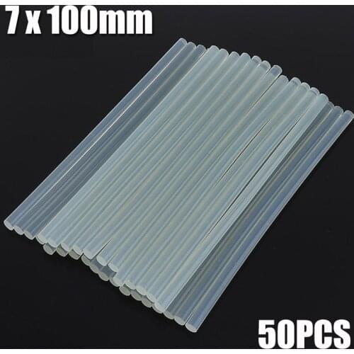 50Pcs 7mmx100mm DIY Melt Glue Sticks For Electric Glue Gun Craft Album Alloy Car Dent Paintless Removal Hand Repair Tool