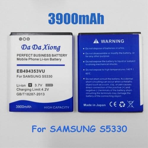 EB494353VU Battery 3800mAh For Samsung Galaxy Mini S5750 S5570 S5250 S7230/E S5330 C6712 S5578 I559 I339 S5750