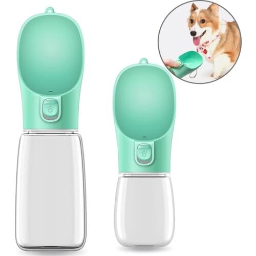 350/550ML Water Bottle for Pets Dog Outdoor Travel Dog Water Bottle Portable Drinking Bottle Bowl for Dogs Cats Dispenser Feeder