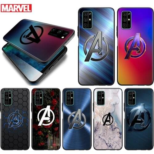 Silicone Cover Marvel Avengers Logo Marble For Honor 9 9S 9A 9C 9X 9N 9i V9 10 10i 10X X10 Lite Pro Shockproof Phone Case