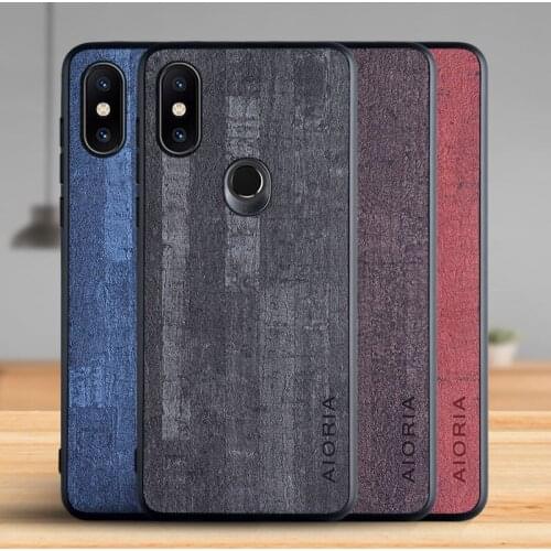Case for Xiaomi Mi Mix 2s Funda Luxury Vintage Bark pattern Leather Phone Cover for xiaomi mi mix 2s case Coque