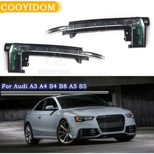 COODIDOM Rearview Wing Mirror Indicator Turn Signal Light For Audi A3 A4 S4 B8 A5 S5 8K0949101C 8K0949102C 8KD 949 101 C