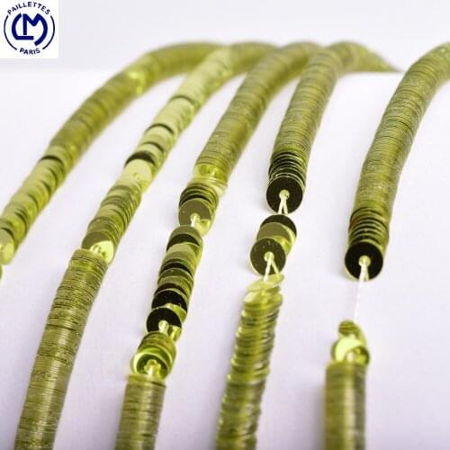 French imported LM mustard yellow metallic luster, French embroidery material, clothing accessories