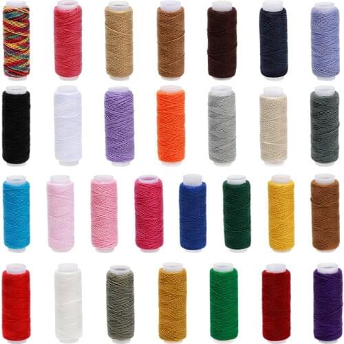 LMDZ 16Pcs /Set Sewing Knitting Thread Colorful Strong Durable Embroidery Thread Quilting Tools Durable Hand Stitching Handcraft