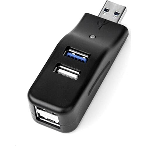 Mini Portable 4 Ports USD2.0 UBB3.0 Data Cable Hub Splitter for Laptop Computer USB Hubs