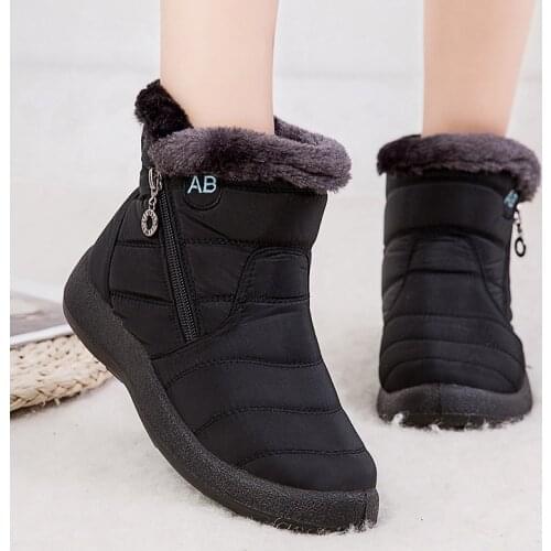 2021 Fashion Womens Boots Waterproof Snow Boots For Winter Shoes Women Casual Lightweight Ankle Botas Mujer Warm Winter Boots