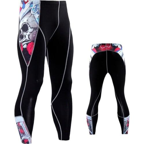 Mens Compression Pants Jogger Fitness Excercise Bodybuilding Compression Tights Long trousers Pants