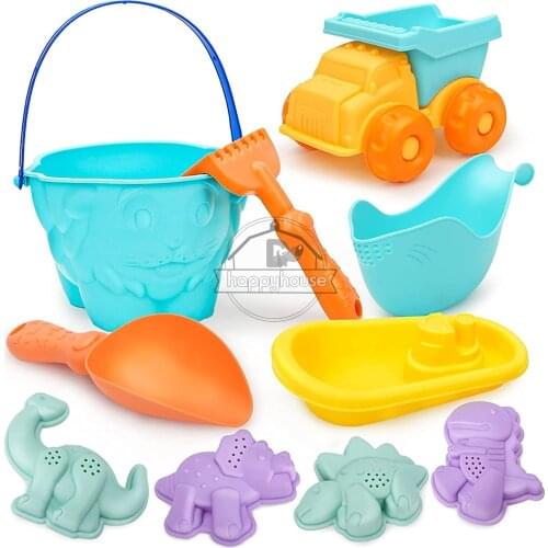 Soft Baby Beach Toys For Kids Beach Games Toys Children Sandbox Set Kit Toys Summer Toy for Beach Play Sand Water Game Play Cart