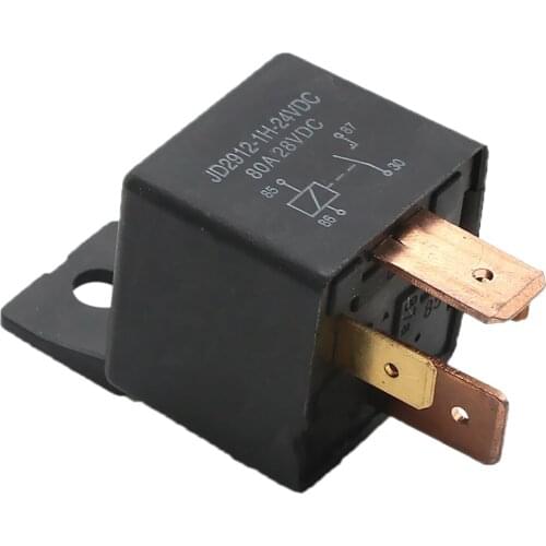 Model No: JD2912-1H-24VDC Car Motor Changeover SPDT Relay 4Pins 24V 80Amp