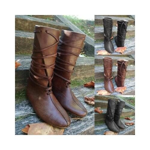 Medieval Viking cosplay shoes Renaissance knight cosplay shoes for womens boots for mens boots