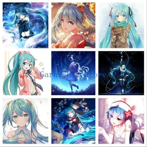 Full Round Diamond Painting Anime Future Girl 5d Diamond Embroidery Full Square Diamond Mosaic Cross Stitch Kits Diy Home Decor