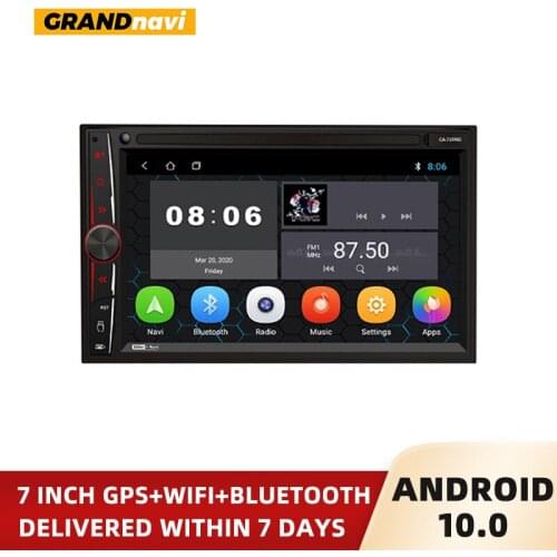 Universele Auto Car Radio Android 10.1 1+16G Optional 7'' Touch Screen Car Multimedia Player GPS Wifi Bluetooth Rear View Camera