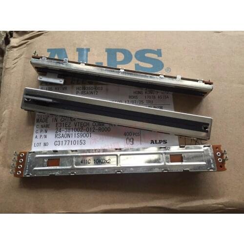 Original new 100% T handle sound mixer straight slide potentiometer stroke 100MM total length 128MM double 10KDx2 10K (SWITCH)