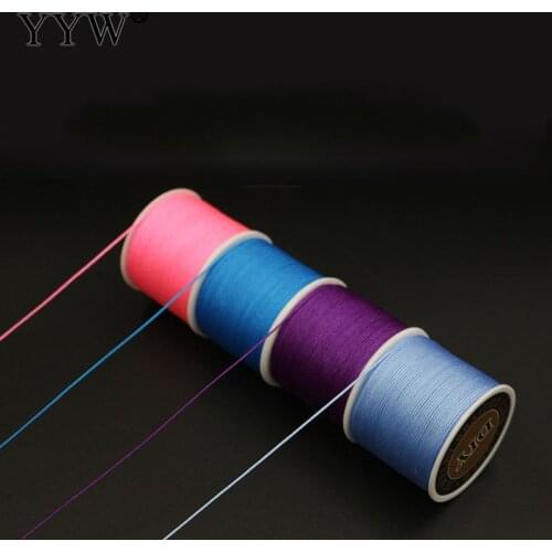 0.80mm 39 Colors 45m Nylon Cord Thread Chinese Knot Macrame Cord Bracelet Braided String DIY Tassels Beading String Thread Rope