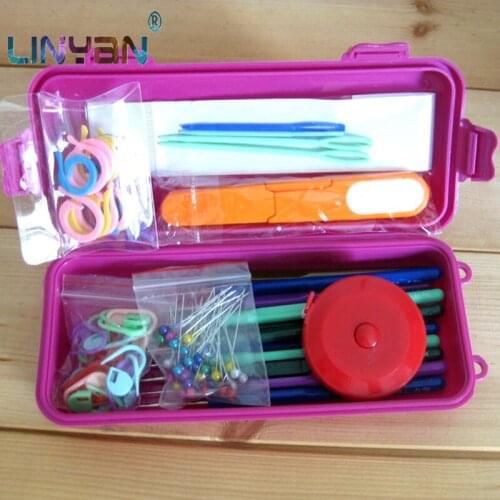 1set DIY [0.5mm-2.0mm] Knitting needles set crochet hook Bearded needle Latch needle Sweater Scarf Shoes Weaving tools ZL5569