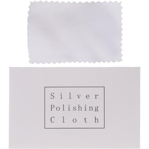 1Pc Cotton Polishing Cloth for Cleaning Silver Plated Gold and Platinum Jewelry Cleaner W2952001