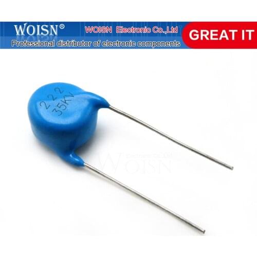 1pcs/lot High voltage ceramic chip ceramic capacitor 35KV222 35KV 222 2200P In Stock
