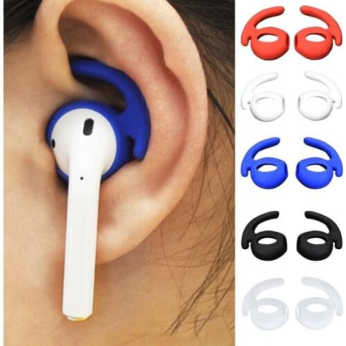 2pcs Wireless Blue Tooth Headset Silicone Case Sports Anti- Skid Earplugs for Runners DU55