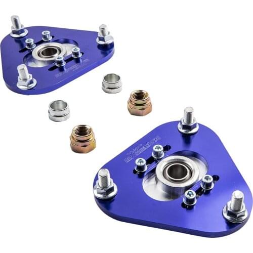 2 Pcs Front Camber Plates For Toyota Celica 2000-2006 Spring Coilover Kit Top Hat