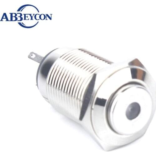 5pcs/Lot IB 1636Z 16mm High round head red/yellow/green dot lamp ilighted IP67 waterproof push button locking switch