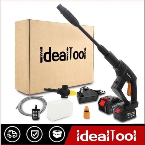 Wireless Wired High Pressure Car Washer Rechargeable Lithium Battery Auto Spray Water Car Cleaning Gun Handheld Cleaner