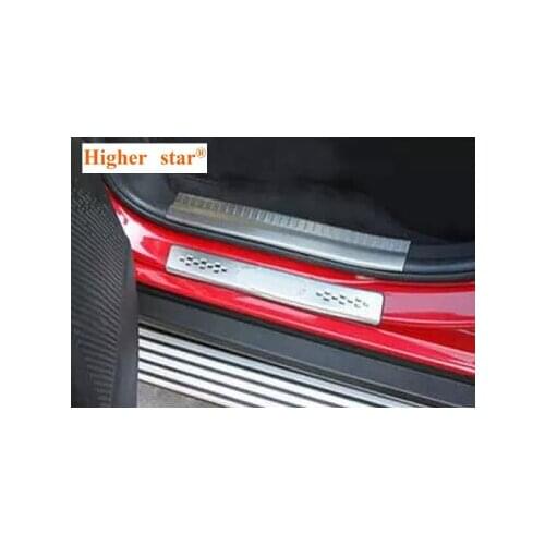 Higher star stainless steel 8pcs door sills scuff footplate,protection pedal guard plate sticker for Dodge Journey 2011-2016